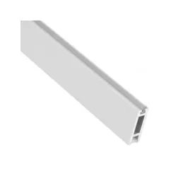 SLIM Garderobenstange für LED-Streifen mit Abdeckung / Aluminium